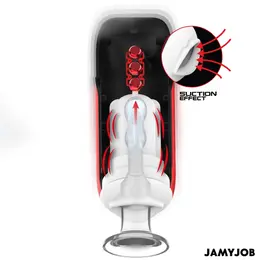 JAMYJOB BLAZE Automatic Oral Simulation Device 5 Modes, Black-Red, USB