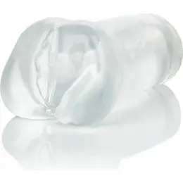 CalExotics Stroke It Tight transparentna intimna mašina, 16.5 cm