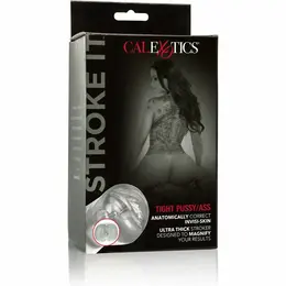 CalExotics Stroke It PureSkin intimna mašina, dvo-ulazna, 16.5cm