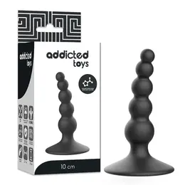 Addicted Toys Silicone Intimate Plug 10 cm Crni - Higijenski i Fleksibilni