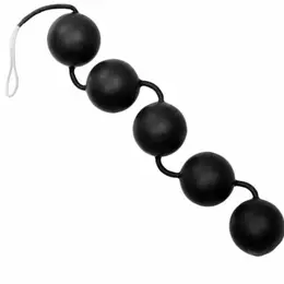 CalExotics Power Balls Crni - Silikonski Trening Za Karlično Dno, 5 Kuglica