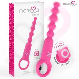 Moressa Ronie Daljinski Upravljiv Analni Sistem Sa Kuglicama Roze - Silikon, 7 Režima