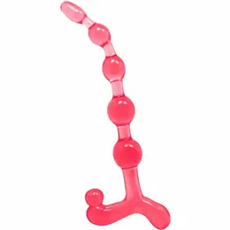 Baile Bendy Twist Flexible Red Beads - TPR, 25 cm, Waterproof Design