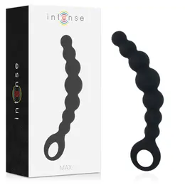 Intense Anal Beads Max Crni - Fleksibilni Silikonski Sistem Kuglica 18.5cm