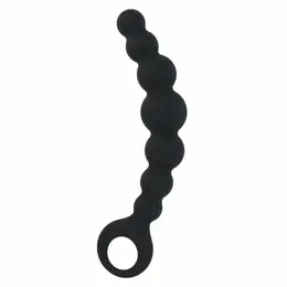 Intense Anal Beads Max Crni - Fleksibilni Silikonski Sistem Kuglica 18.5cm