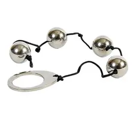 METAL HARD Beads 4 Intimate Weighted Balls 20mm Solid Steel Set