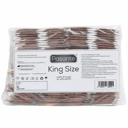 Pasante King Size Condoms 144 pcs - Extra Large, Natural, 60mm Width