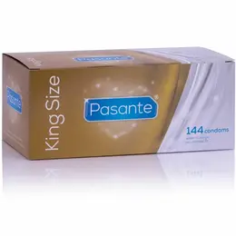 Pasante King Size kondomi 144-Pack | Ekstra široki i dugi, 60 mm, prirodni