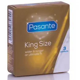 Pasante King Size veliki kondomi 3-Pack, 60 mm široki, prirodna boja
