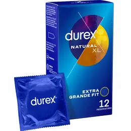 Durex Natural XL 12-Pack – Ekstra veliki udobni lateks sistem