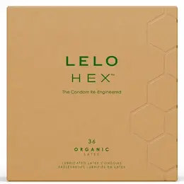 LELO HEX Organic 36-Pack eko-prijateljska lateks zaštita sa L-Argininom