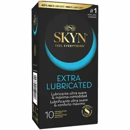 SKYN Extra podmazana poliizopren zaštita 10-Pack, ultra-udobnost
