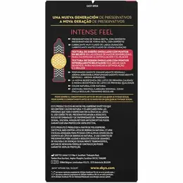 SKYN Intense Feel poliizopren teksturirani kondomi 10-Pack valoviti dizajn
