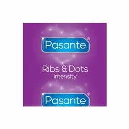 Pasante Intensity Multi-Textured Condoms 144-Pack | Ribbed & Dotted Design