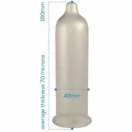 Pasante Trim Closer Fit Kondomi 49mm 144-Pakovanje Transparentni Lateks
