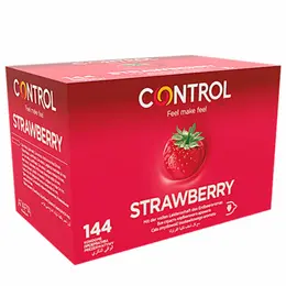 Control Adapta Jagoda Mirisna Lateks Zaštita 144 Pakovanje, Crvena, 54mm