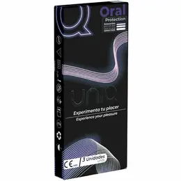 Uniq AT-10 Nelateks Zaštitna Oralna Maskica - Providna, Glatka, 3 kom
