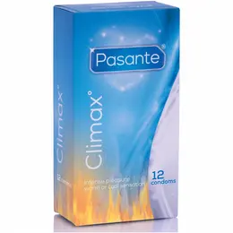 Pasante Climax 12 komada, Mešoviti efekat, Teksturirani lateks kondomi 52mm