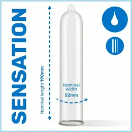 Pasante Sensitive Ultrafine Kondomi 144kom Ultra Tanki Prirodni 52mm