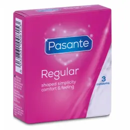 Pasante Regular Prirodni Lateks Zaštitna Barijera 3-Pack, 54mm, CE Oznaka