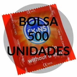 Skins Ultra Thin Intimate Protection Condoms 500-Pack, Transparent, 52mm
