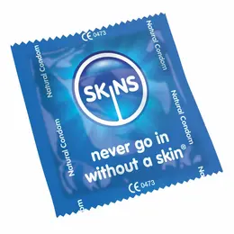 Skins Natural Premium Latex Condoms 500-Pack, Extra Lubricated, Vanilla Scent