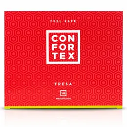 Confortex Strawberry Mirisni Anatomski Kondomi 144 kom Ružičasti Prozirni