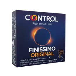 Control Finissimo Ultra-Tanki Ergonomski Lateks Kondomi 3 komada 54mm