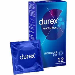 Durex Natural Plus Easy-On Lateks Zaštita 12 komada, Anatomski Kroj