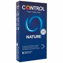 CONTROL Adapta Nature 6-Pack Transparent Anatomical Latex Condoms