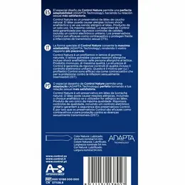 CONTROL Adapta Nature 6-Pack Transparent Anatomical Latex Condoms