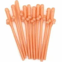 DIABLO PICANTE Set of 10 Themed Party Straws - Fun Shaped, Multicolor