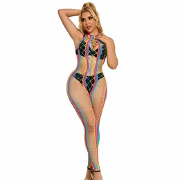 Subblime 952358 Dugin mrežasta haljina sa halter izrezom One Size