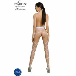 PASSION Eco Collection S006 Bodystocking Beli - Održiv Dizajn, One Size