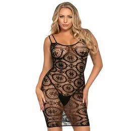 Leg Avenue Daisy Crochet Mini Haljina One Size - Elegantan Mrežasti Dizajn