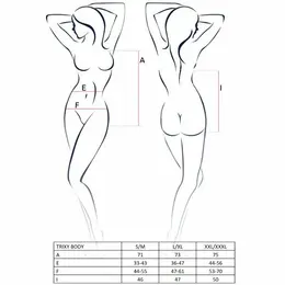 Passion Trixy Lace Teddy L/XL Black - Elegant One-Piece Bodysuit