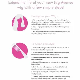 Leg Avenue Duga ravna perika sa šiškama roze - Podesivi modni model