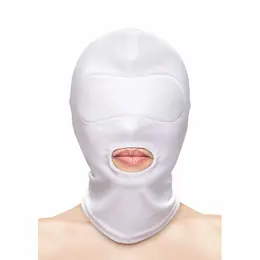 NS Novelties Fetish & Fashion Najlon Kapuljača za Usta Bela One Size