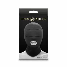 NS Novelties Fetish & Fashion Nylon Mouth Hood Black - One Size Adjustable