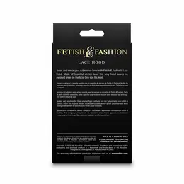NS Novelties Fetish & Fashion Lace Hood White - Breathable One-Size Mask