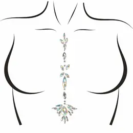 Leg Avenue Jade Iridescent Adhesive Body Jewels Set - Skin-Friendly Decoration