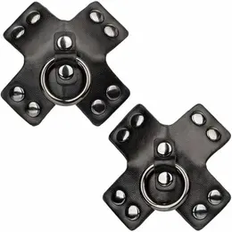 CalExotics Euphoria O-Ring Crni Štitnici za Bradavice - Višekratni, 7.5 cm