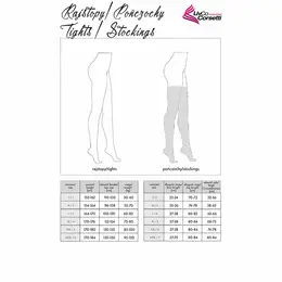 Livco Corsetti Lamean LC XG044 Elegantne Crne Čarape Jedna Veličina