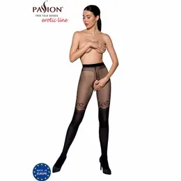 Passion Tiopen 012 Tights 3/4 Black 20/40 DEN Decorative Opening