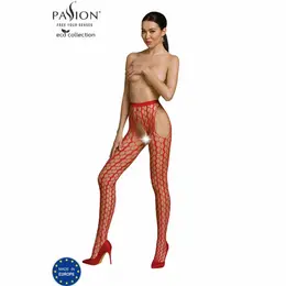 PASSION ECO S007 Crveni Bodiket - Održivi Reciklirani Najlon, Jedna Veličina