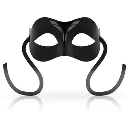 OHMAMA Classic Opaque Black Mask - Unisex Satin Ribbon Design