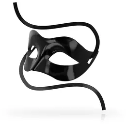 OHMAMA Classic Opaque Black Mask - Unisex Satin Ribbon Design