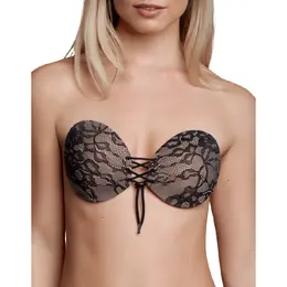 Bye Bra Okrugli Lace-it lepljivi grudnjak E čašica - isprepletana vez, višekratni