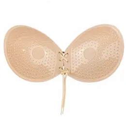 Bye Bra Okrugli Lace-it lepljivi grudnjak bež čašica C - višekratni i bez naramenica