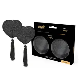 Coquette Chic Desire Nipple Covers Black - Elegant Self-Adhesive Set